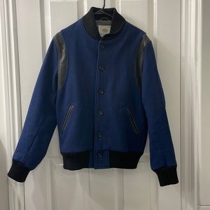 Golden Bear Wool and Leather Varsity Jacket